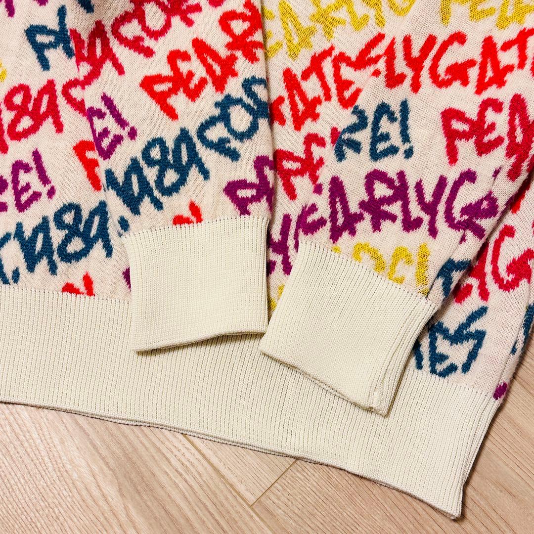 パーリーゲイツ 落書き厚手セーター ニット サイズ0