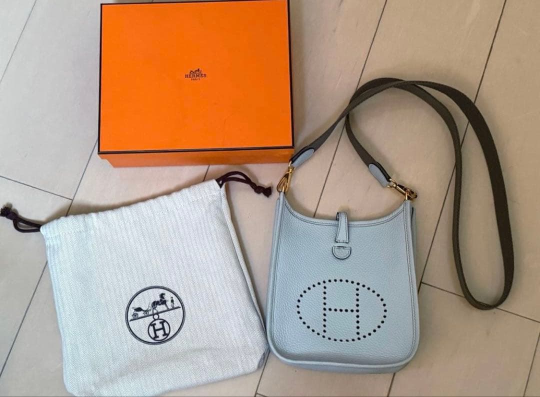 エルメス エヴリンTPM ブルーペール