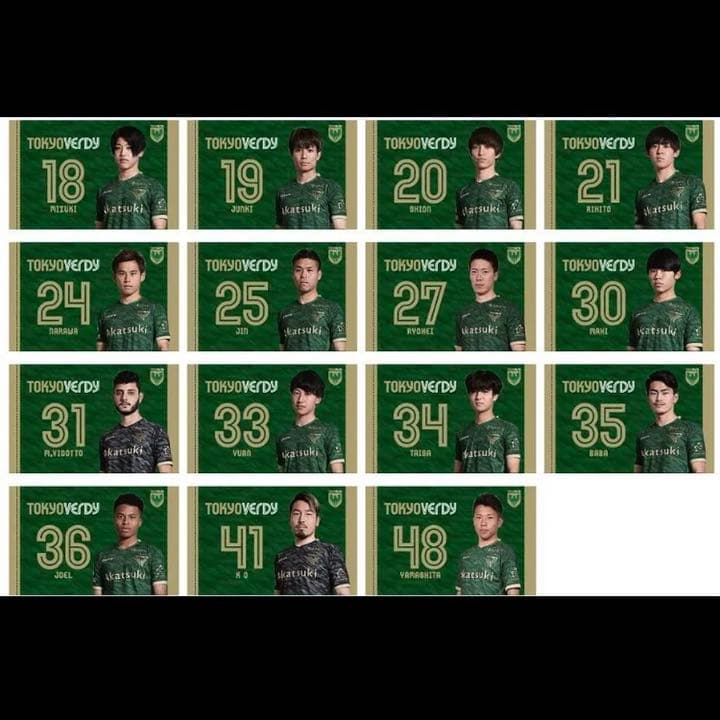 2020 東京ヴェルディ 顔写真入りSフラッグ 12個セット 東京V