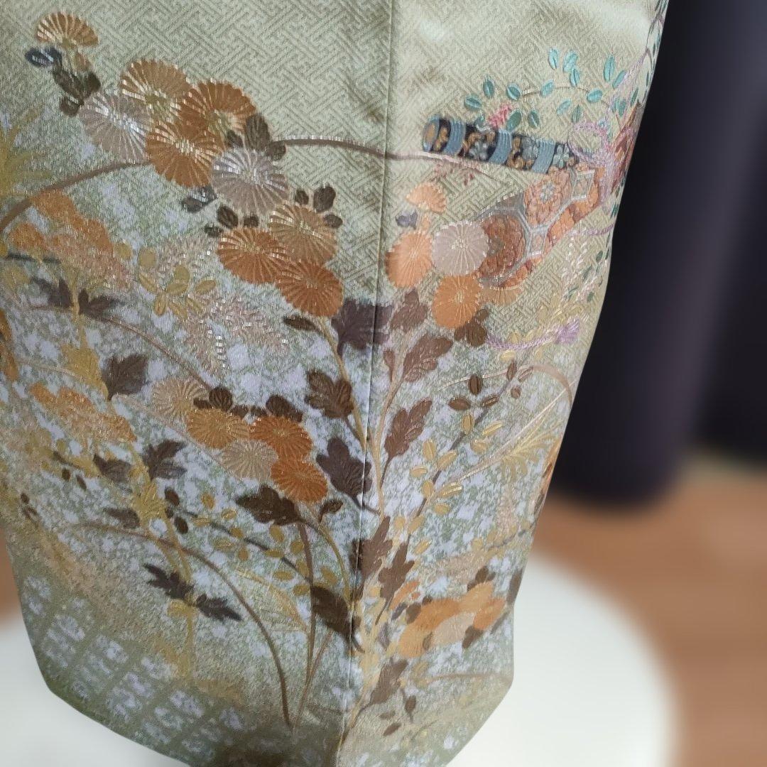 新春セール！訪問着フルセット 金銀彩 しつけ糸付き