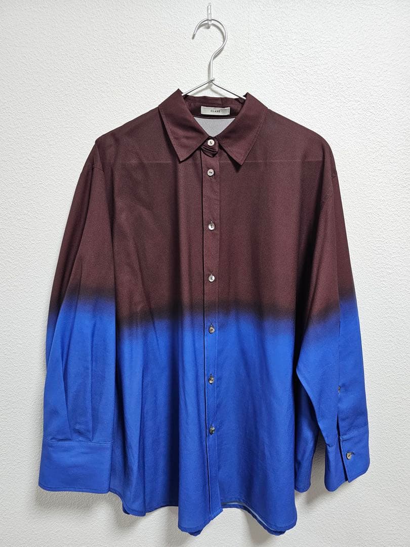 CLANE GRADATION SHIRT BROWN サイズ1