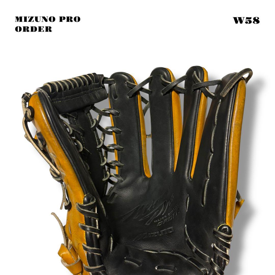 希少品！ MIZUNO PRO ミズノ プロ オーダー グローブ グラブ 黒 金