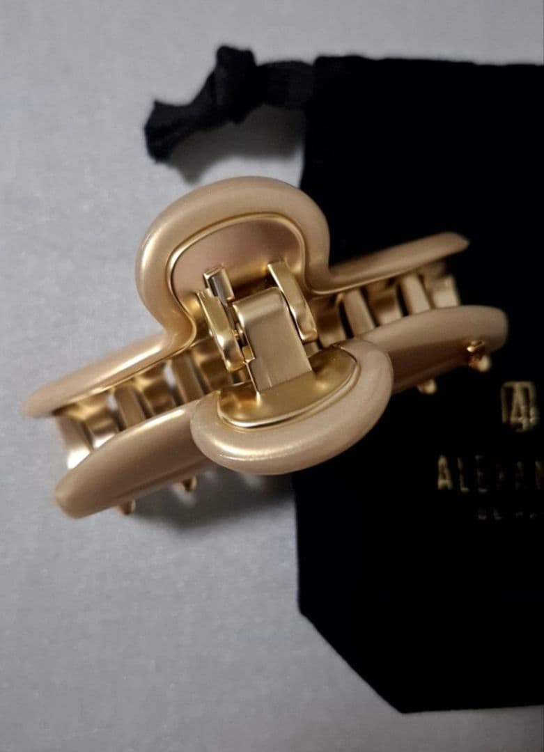 【美品】アレクサンドルドゥパリ M ヘアクリップ　人気のゴールド 完売品