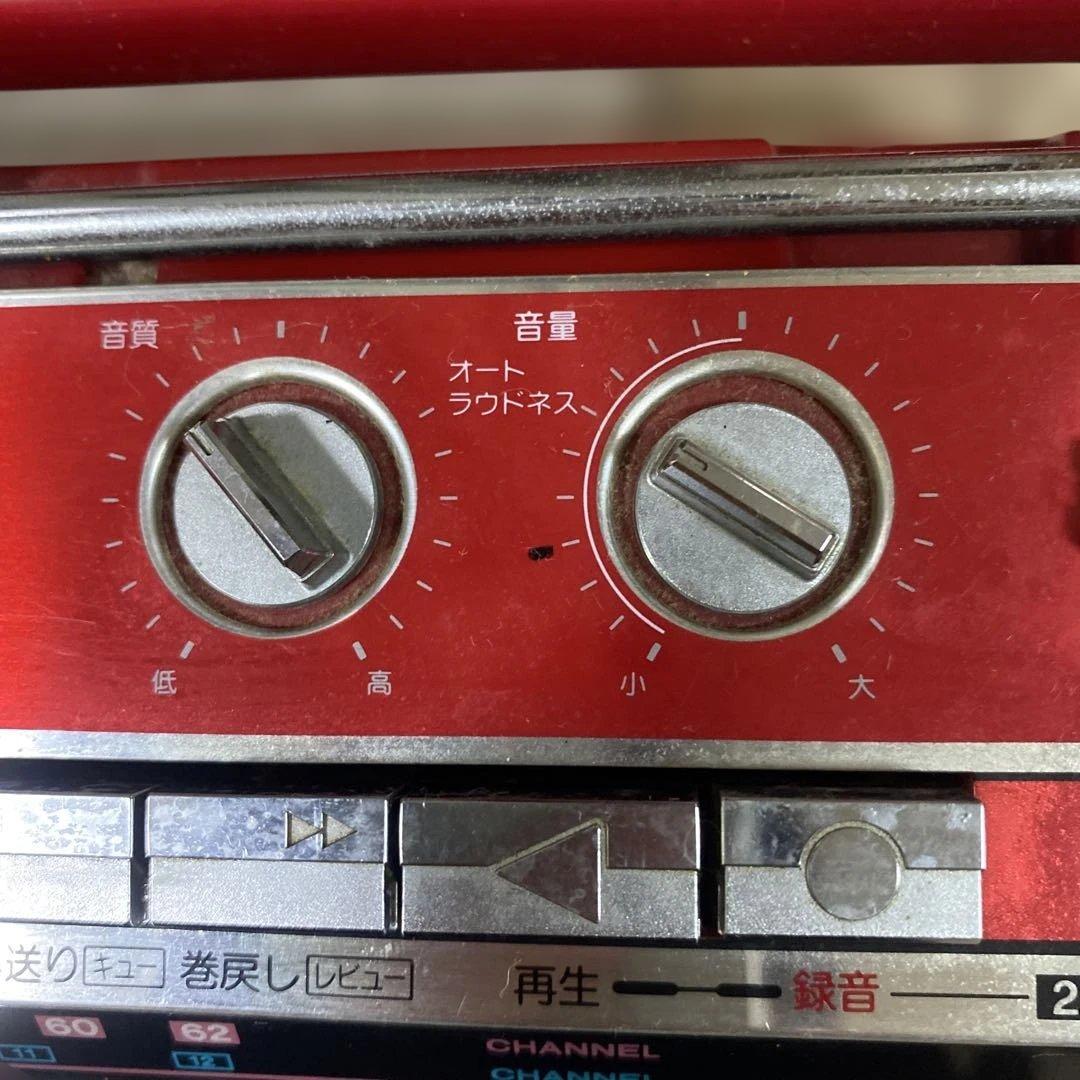 【送料無料】懐かしのダブルカセットプレーヤー サンヨー コンセント付 昭和レトロ