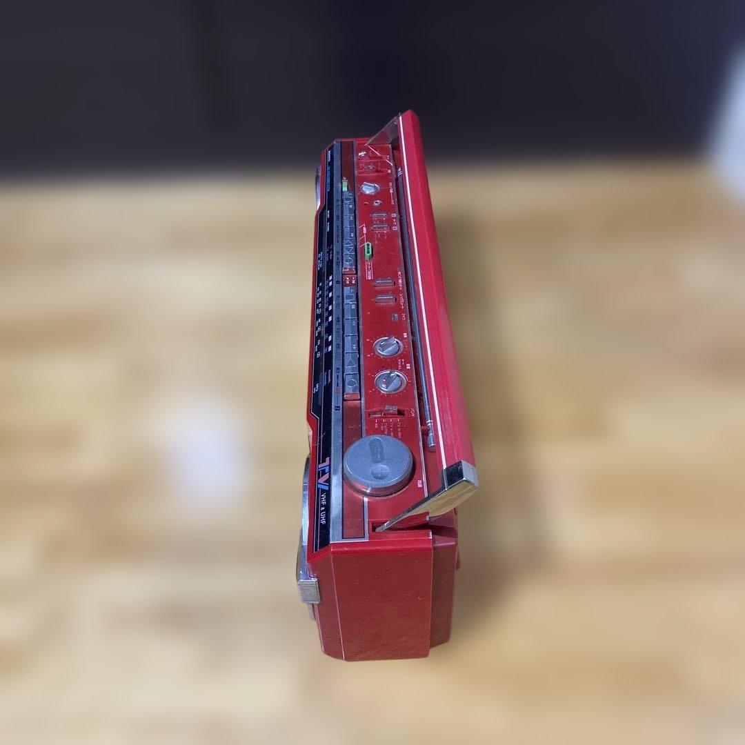 【送料無料】懐かしのダブルカセットプレーヤー サンヨー コンセント付 昭和レトロ