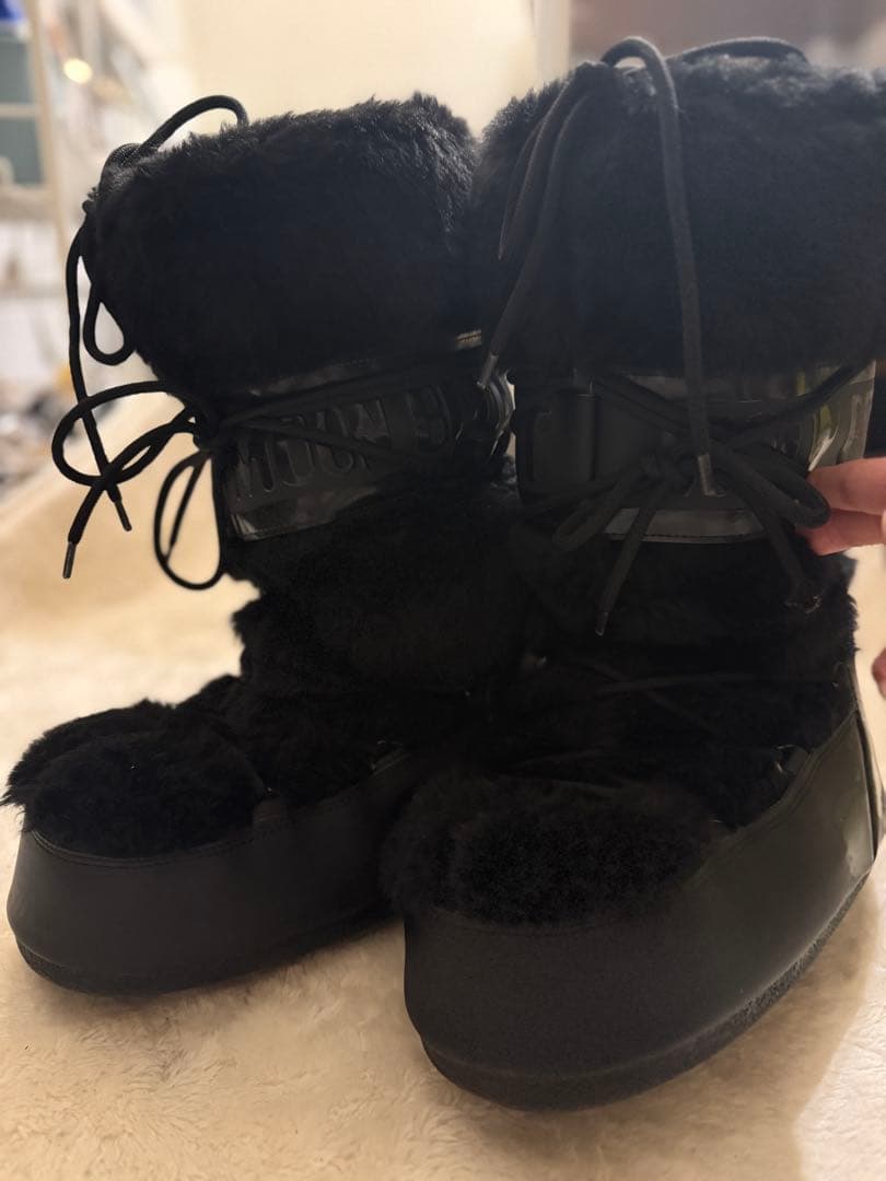Moon Boot Icon faux-fur  boots 即日発送⭕️