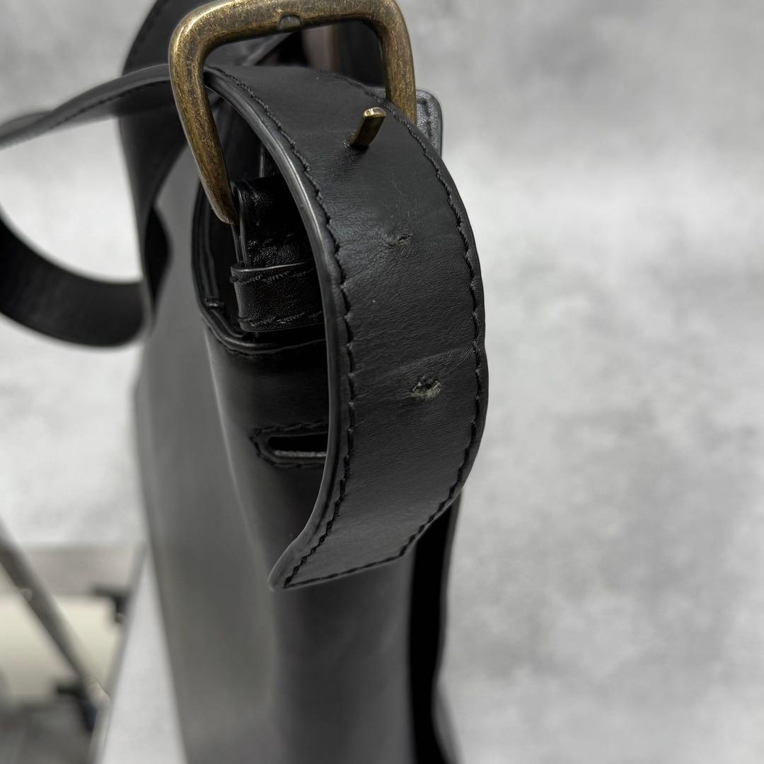 MOTHER HOUSE ブライト ワンショルダーバッグ 牛革 レザー 黒