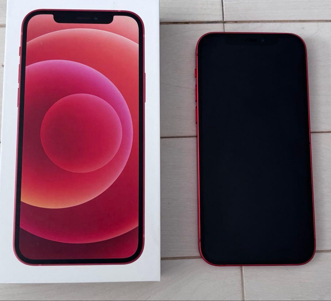 【美品】iPhone12 128GB PRODUCT(RED)simフリー