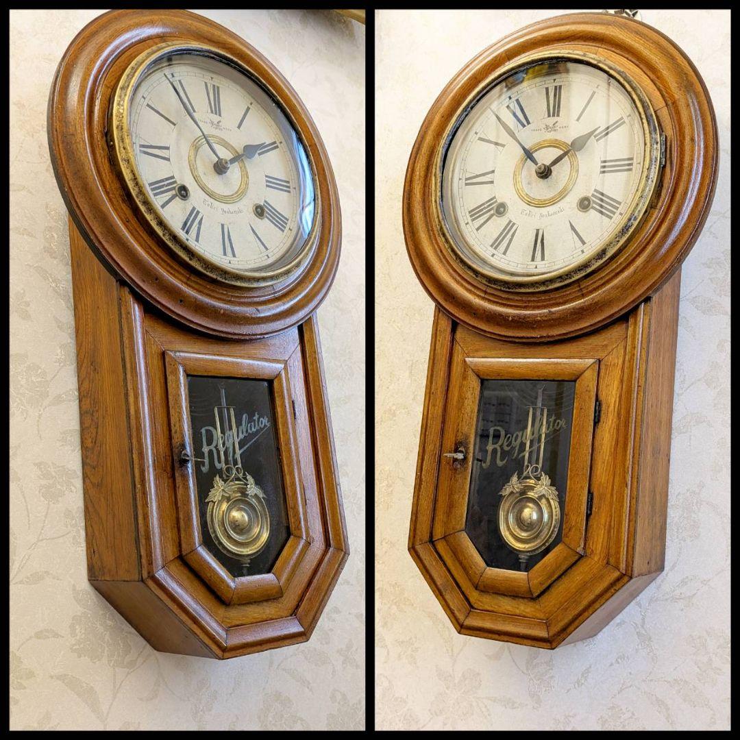 アンティーク掛時計　古時計　振り子時計