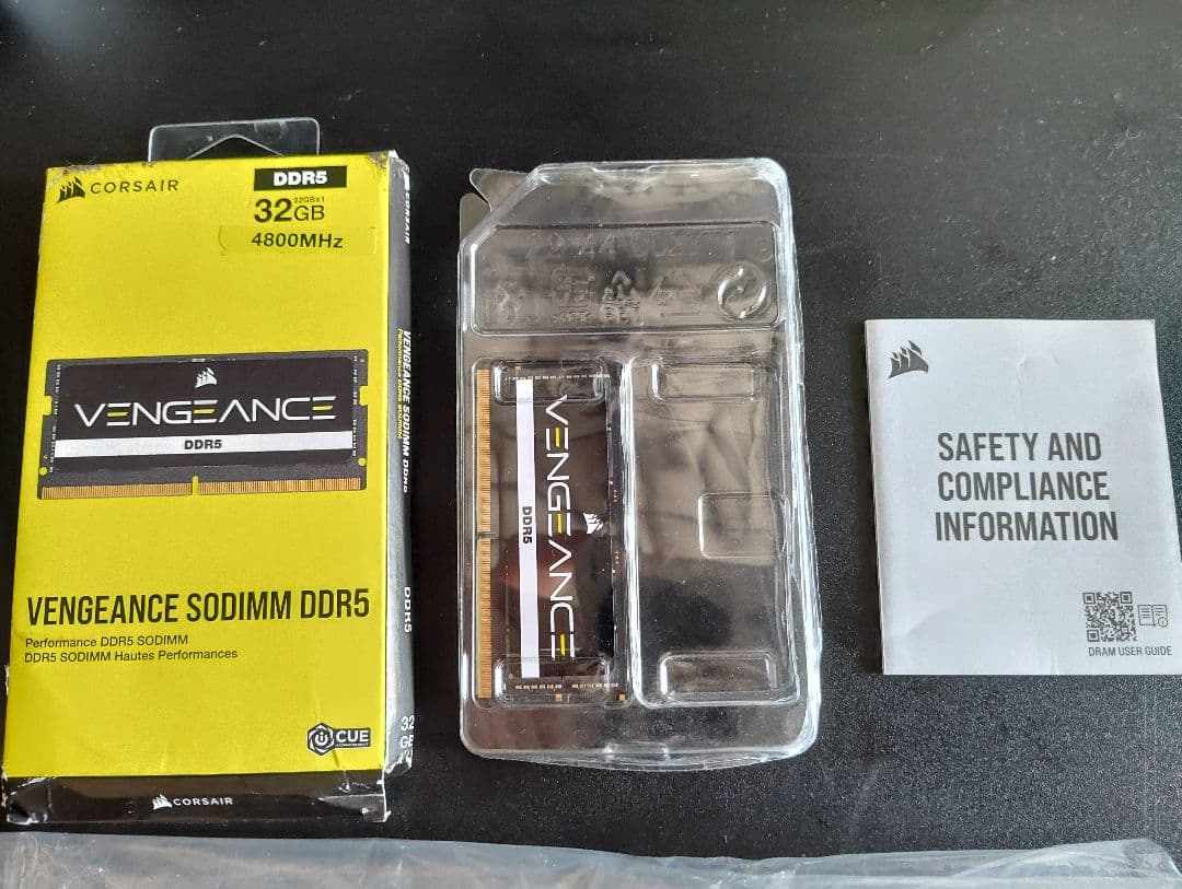 Corsair vengeance DDR5 sodimm 32GB 1枚