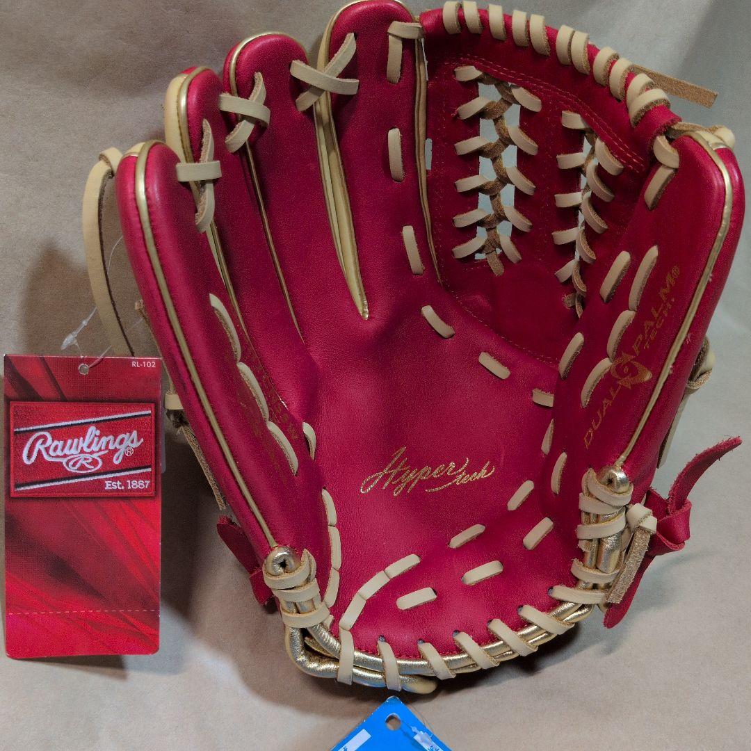 ローリングス:左投げ:大人用:軟式用グラブ:11.75インチ:色:スカーレット他