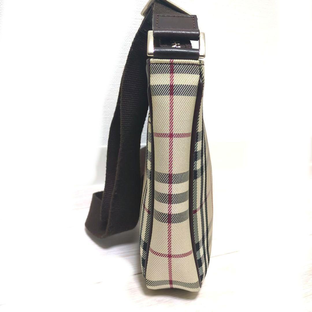 【美品】BURBERRY ノバチェック キャンバス レザー コンビ ショルダー