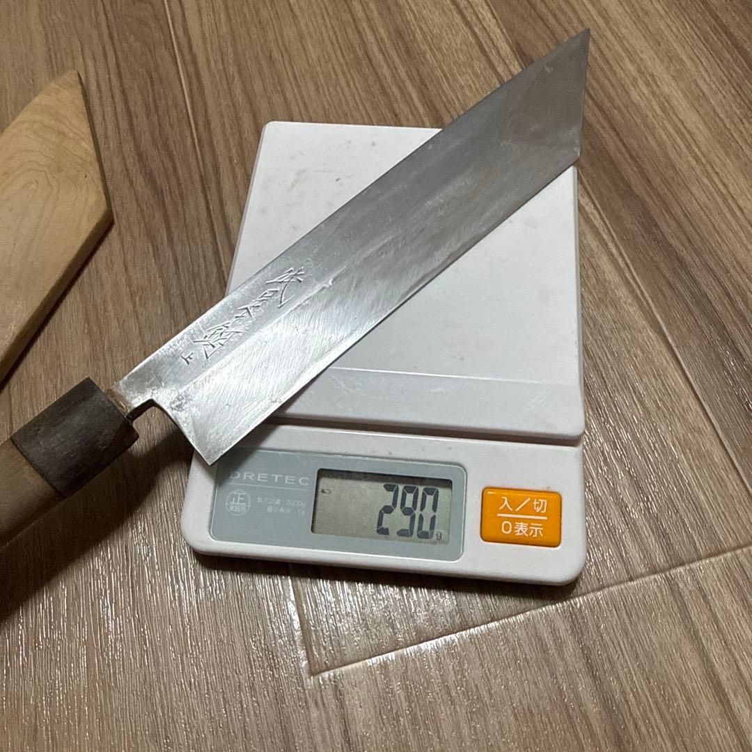 正千代　鰻包丁　刃渡り　22.5cm 白鞘付き