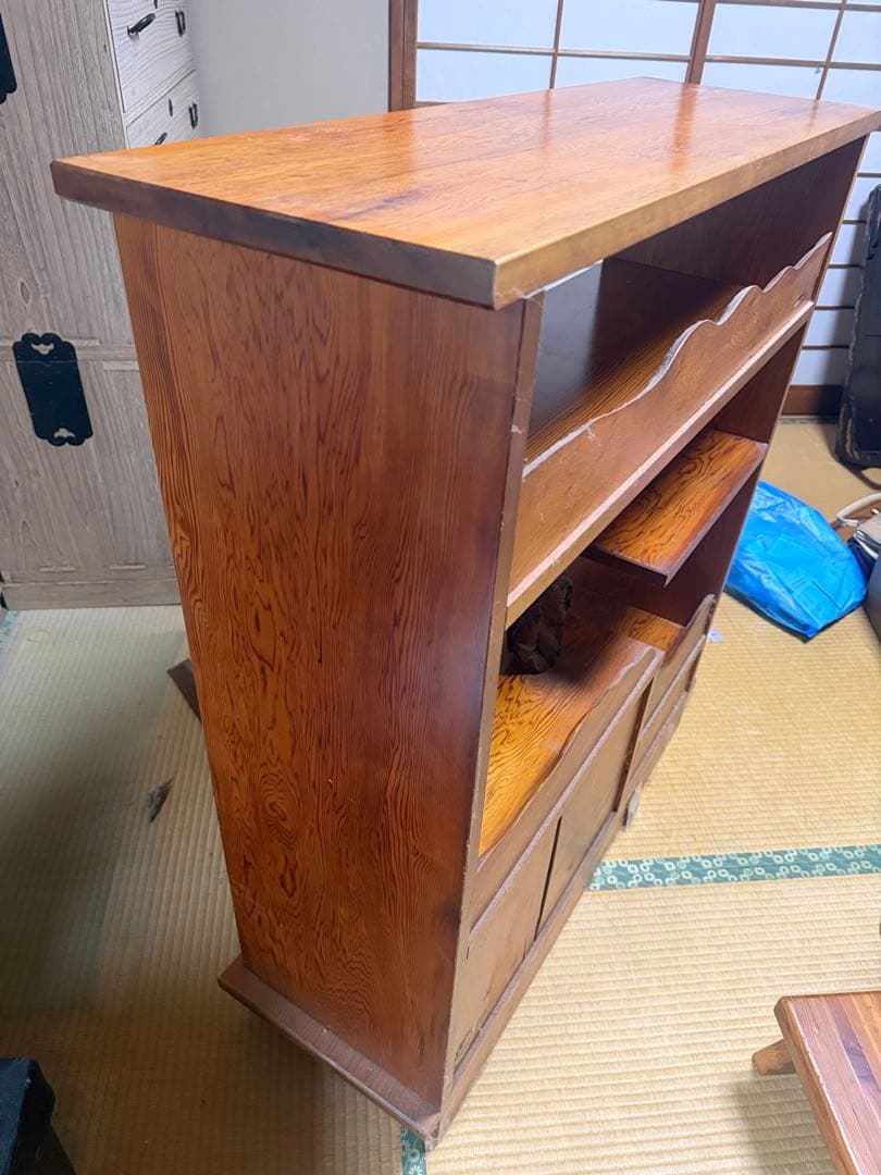 巨匠作品　最高級　屋久杉　認定付うるし漆塗　天然無垢棚板　凄い杢芸術美術骨董