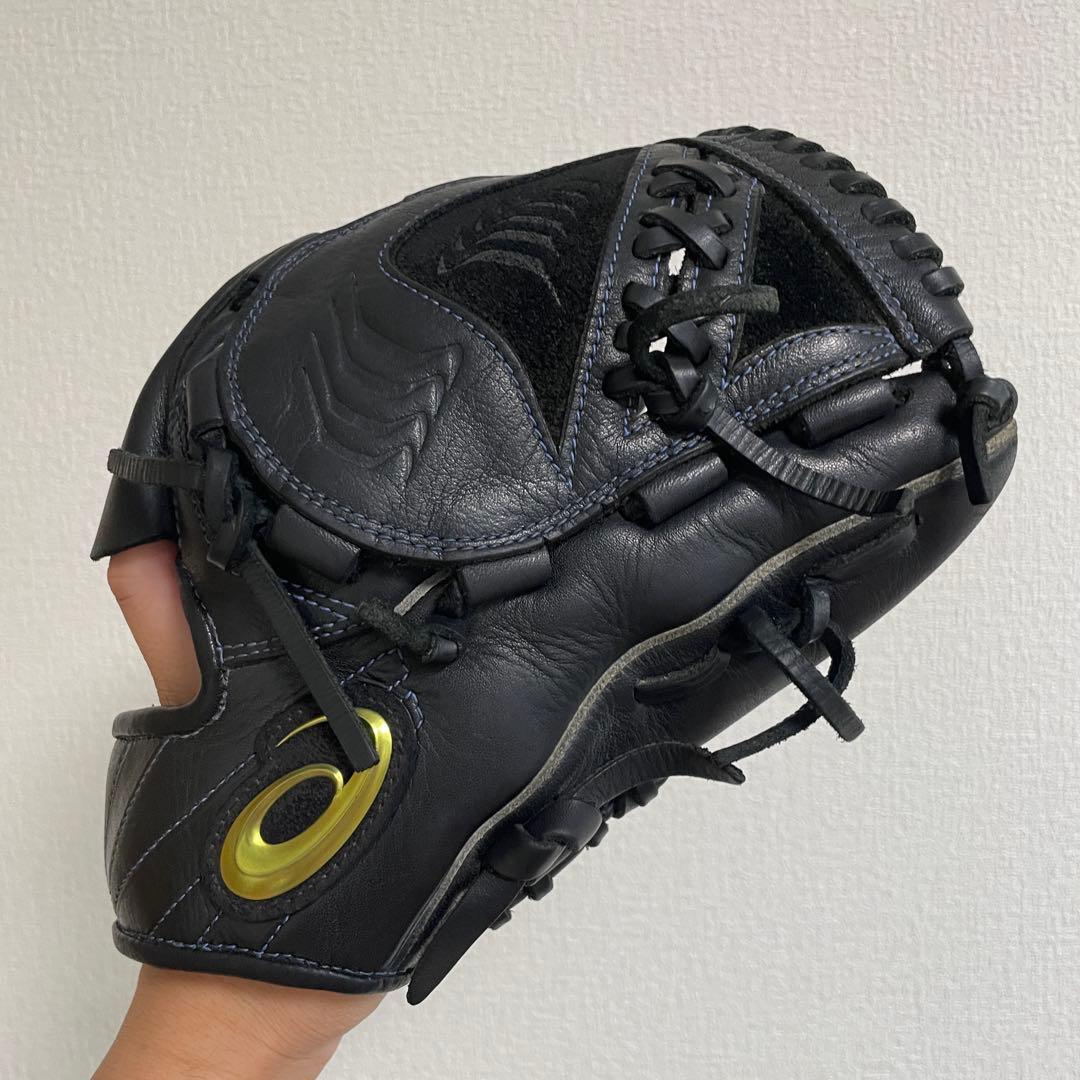【asics】アシックス　軟式グローブ　野球　投手用　即戦力　美品