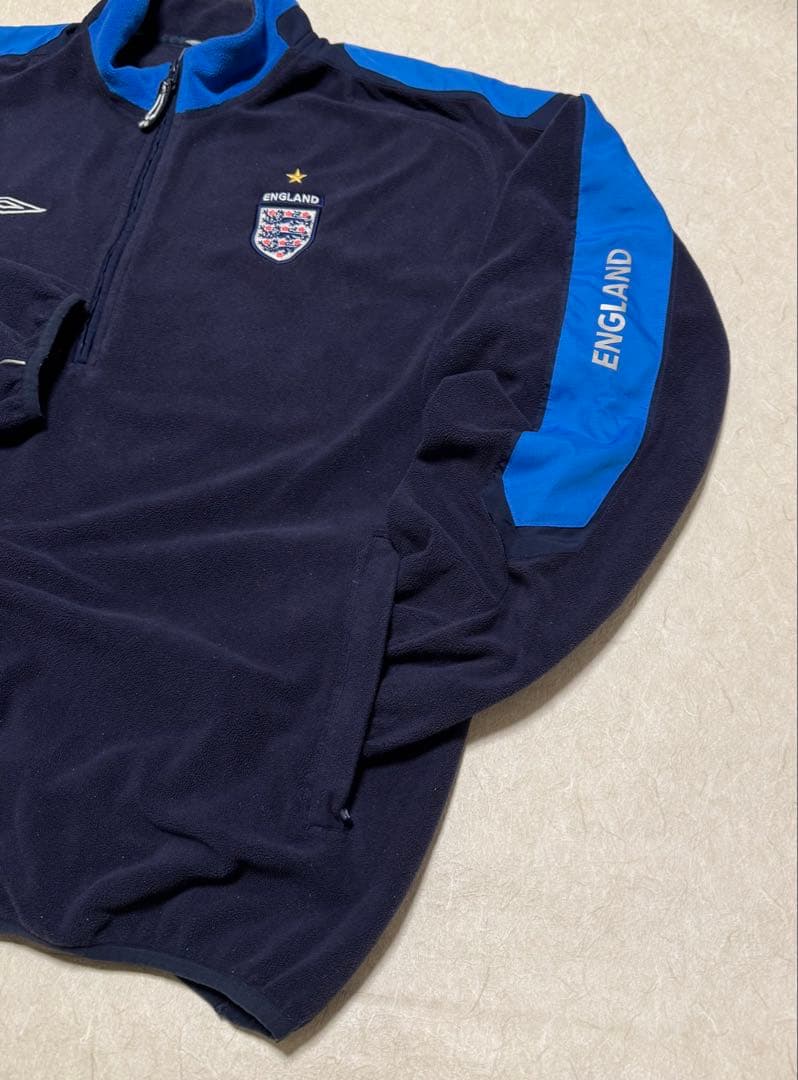 アンブロ　イングランド代表　ハーフジップ　フリース