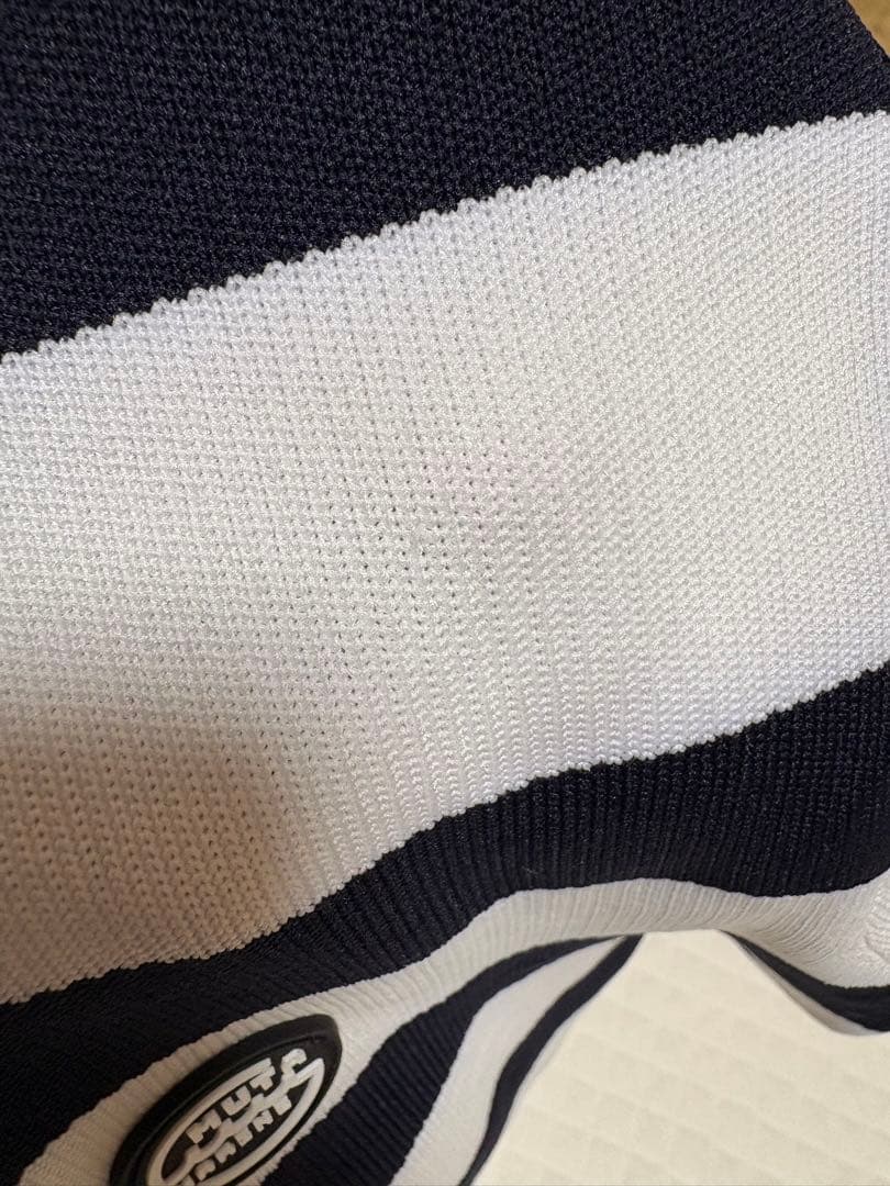 《美品》muta MARINE GOLF ボーダーニットワンピース ゴルフウエア