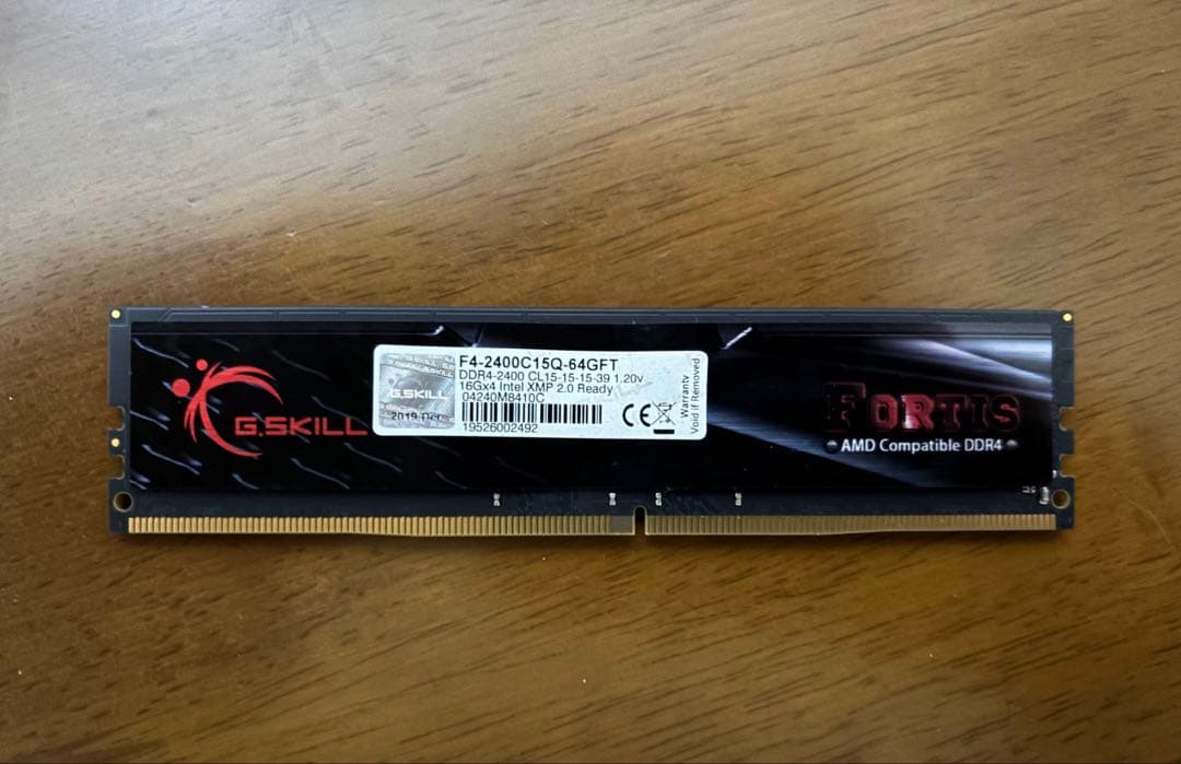 【値下げ】G.SKILL DDR4メモリ 16GB 1枚