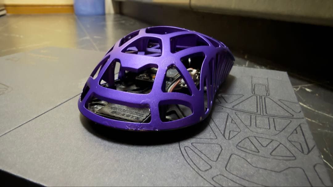 WLmouse beastX パープルカラー