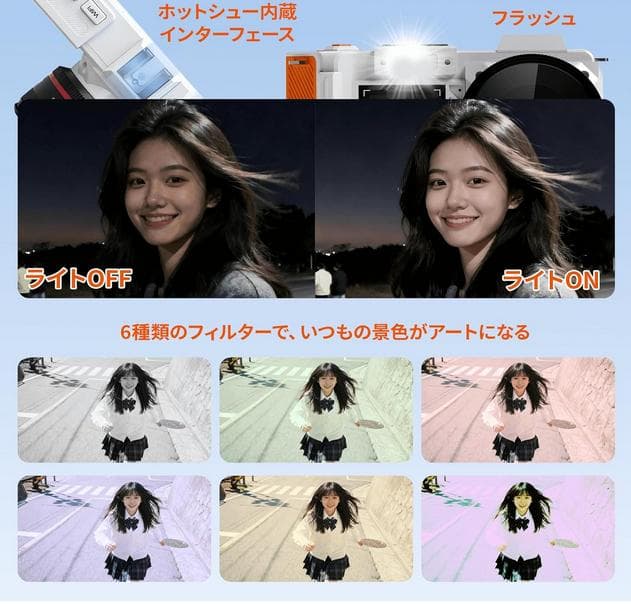 新品　WI-FI 機能 録画 スマホに転送できるカメラ 18倍デジタルズーム