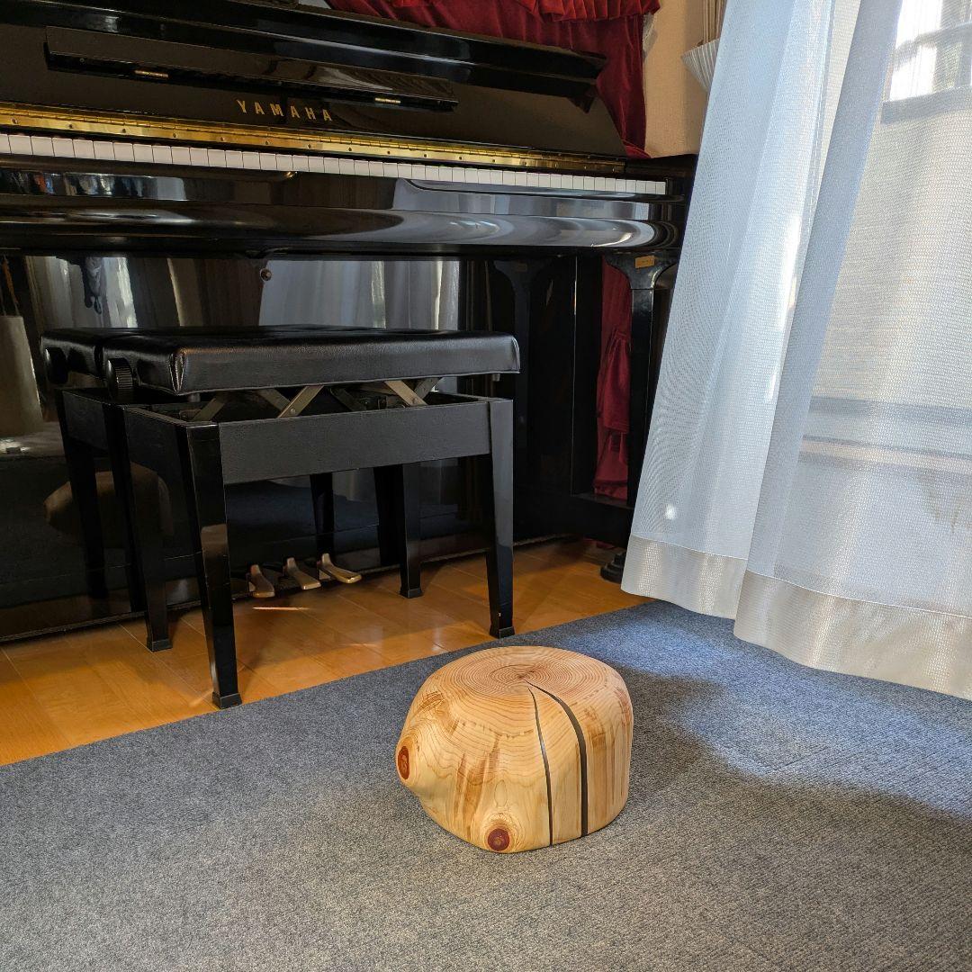 檜　丸太　輪切り　高さ約15㎝