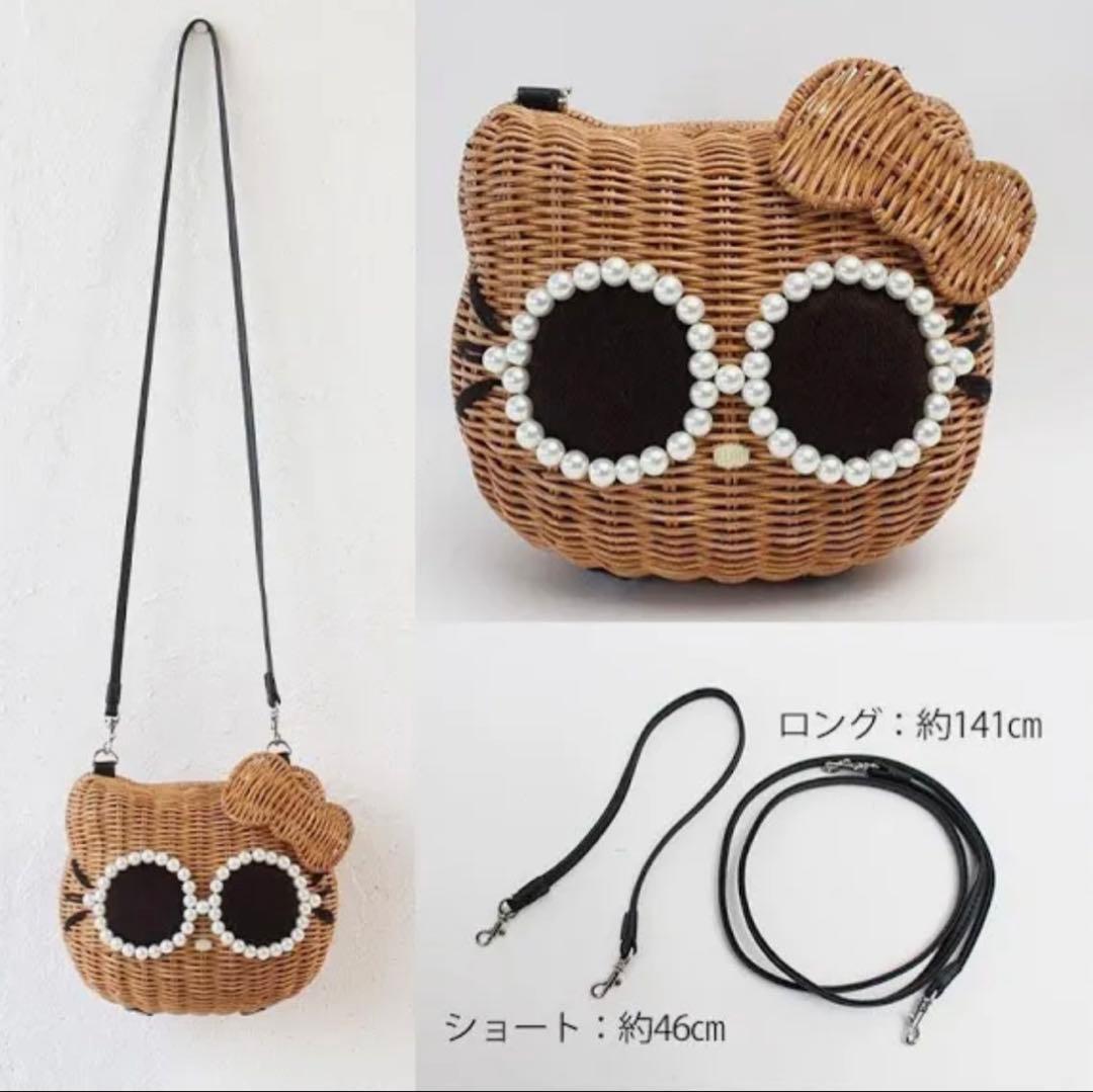 【完売品・希少】アジョリー　ハローキティ　コラボ　かごバッグ