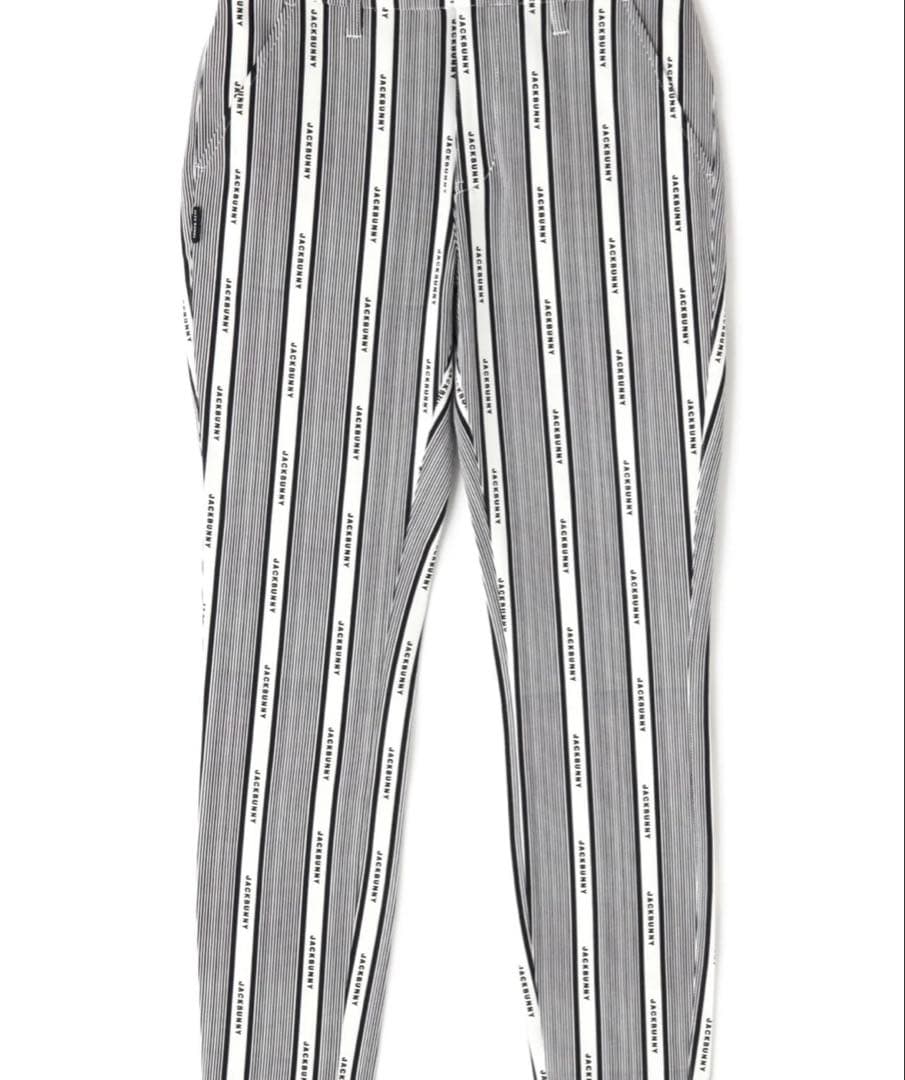 【新品】ジャックバニー2WAYストレッチプリントパンツ　ホワイト（ストライプ）