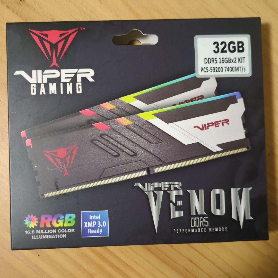 Viper Venom DDR5 32GB (16GBx2) メモリー