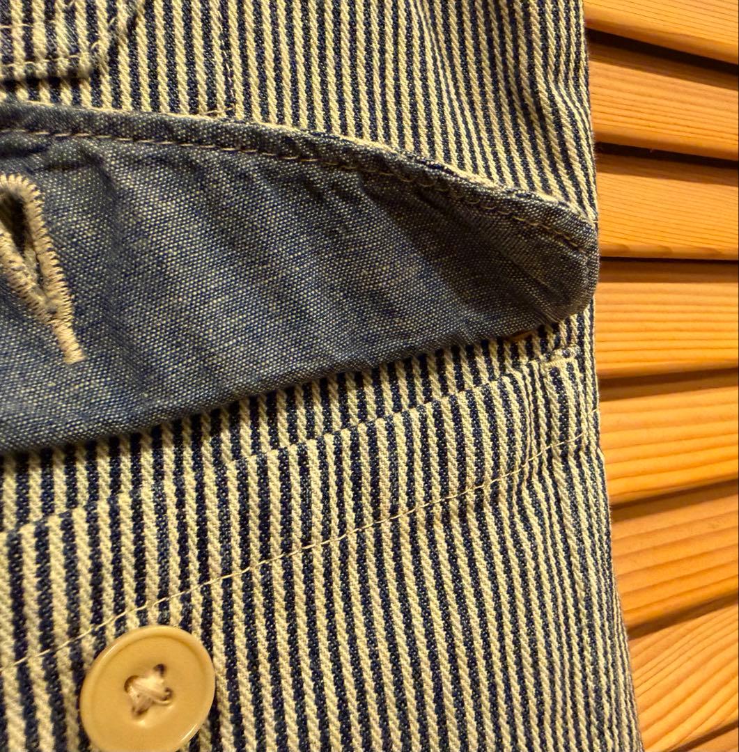 【美品】RRL ヒッコリー柄ベスト　サイズS