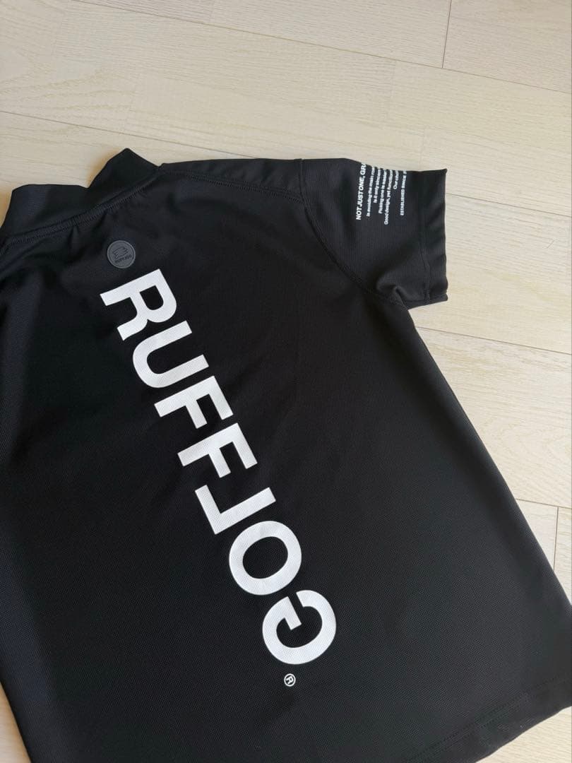 RUFFLOG ブラック モックネックシャツ S
