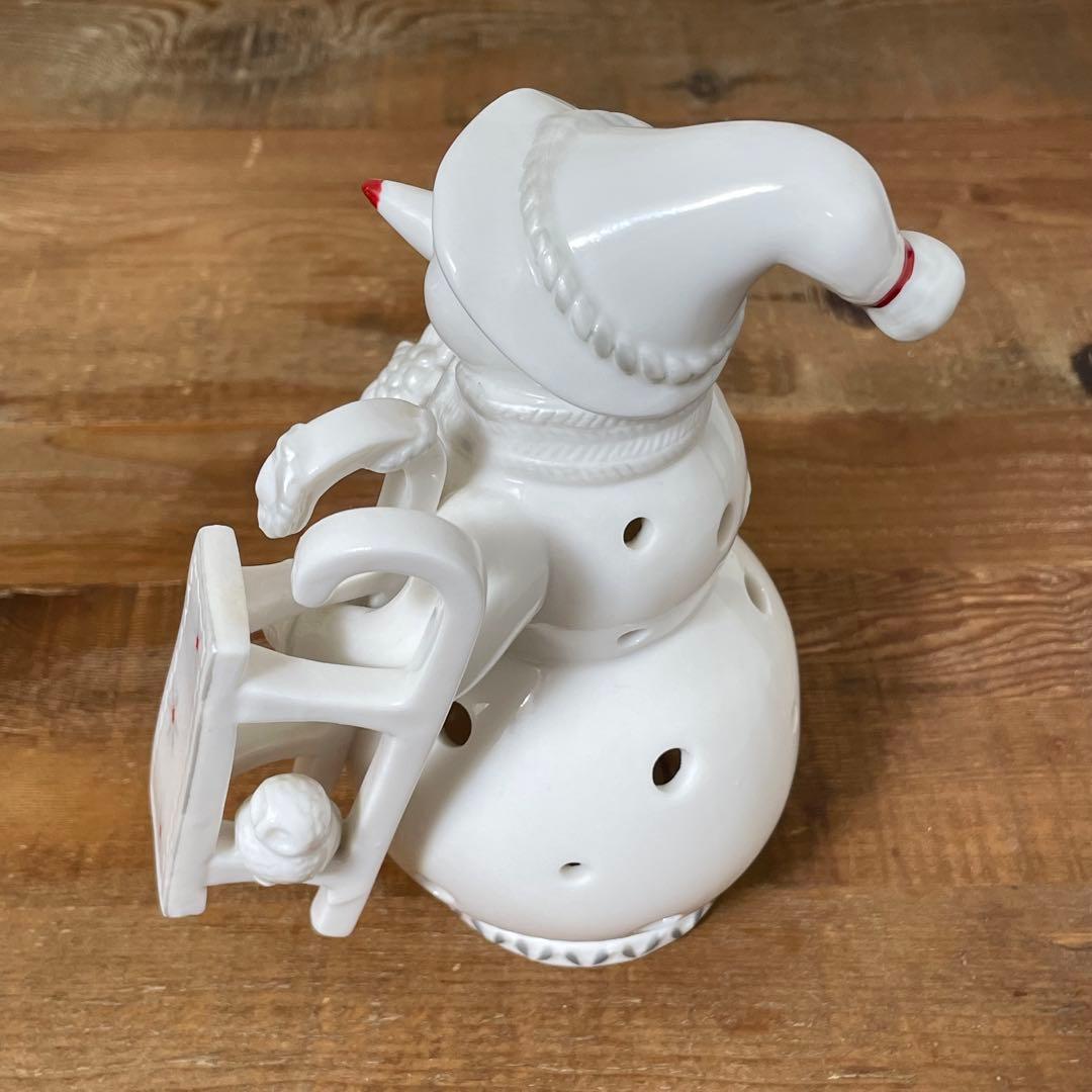 Villeroy&Boch スノーマン キャンドルスタンド 雪だるま 置物