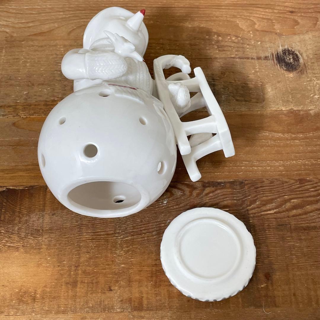 Villeroy&Boch スノーマン キャンドルスタンド 雪だるま 置物