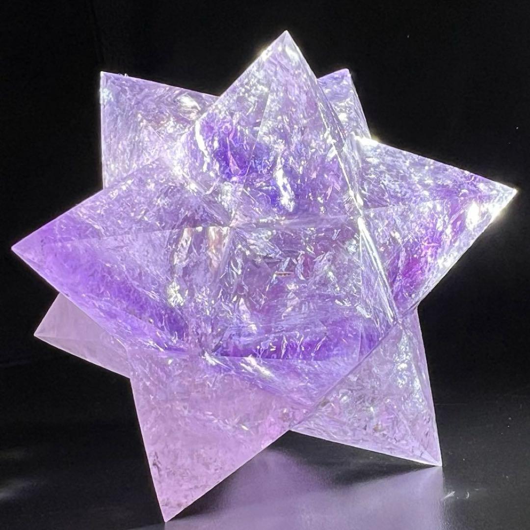 ✳️専用‼️☆価値ある逸品☆透明度と美々クラック☆究極形状☆アメジスト アステロイド
