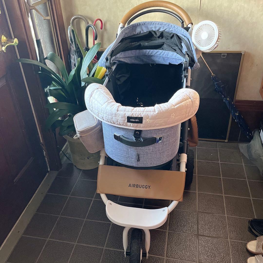 AIR BUGGY DOME3 ラージ エアーバギー メランジデニム 犬 カート