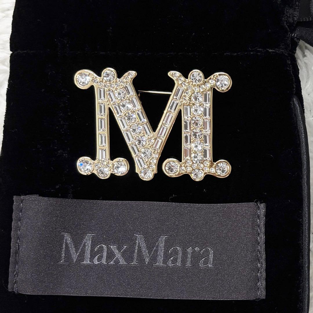新品未使用【MAX MARA】クリスタル ブローチ