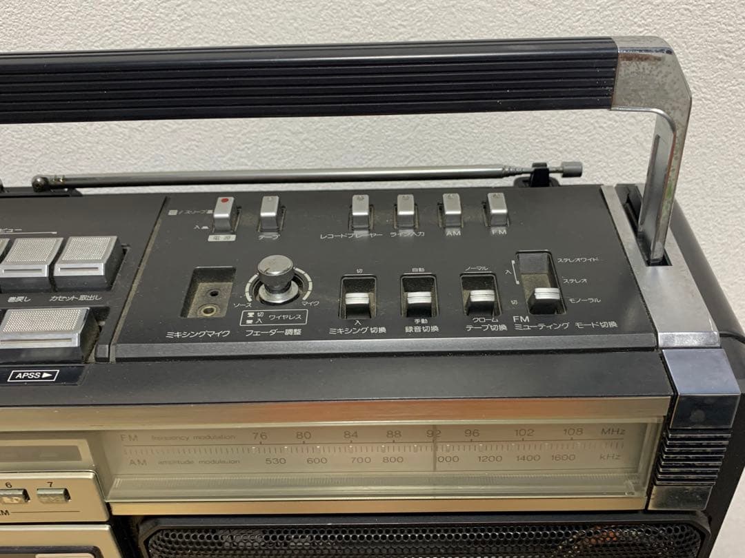 SHARP GF-505SB ラジオ付ステレオテープレコーダージャンク品