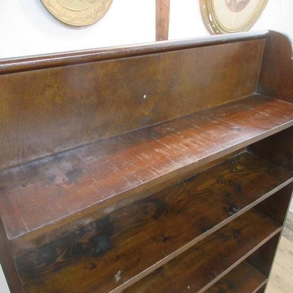 イギリス アンティーク 家具 ブックシェルフ ブックケース 本棚 6753d