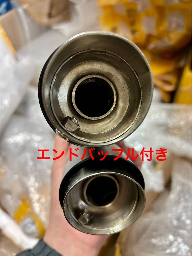 ［17〜22年式］レブル250のマフラーgemspeed製V2エンドバッフル付き