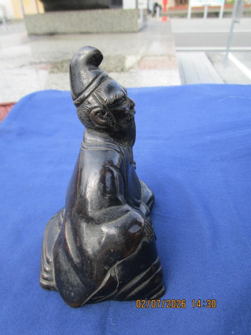 古銅　東京銅器　置物　時代物　金属製　1体