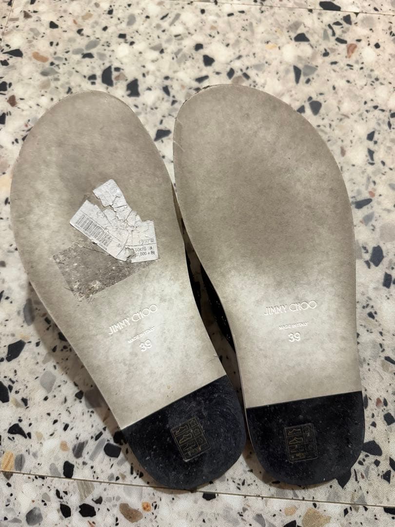Jimmy Choo ブラック サンダル 39
