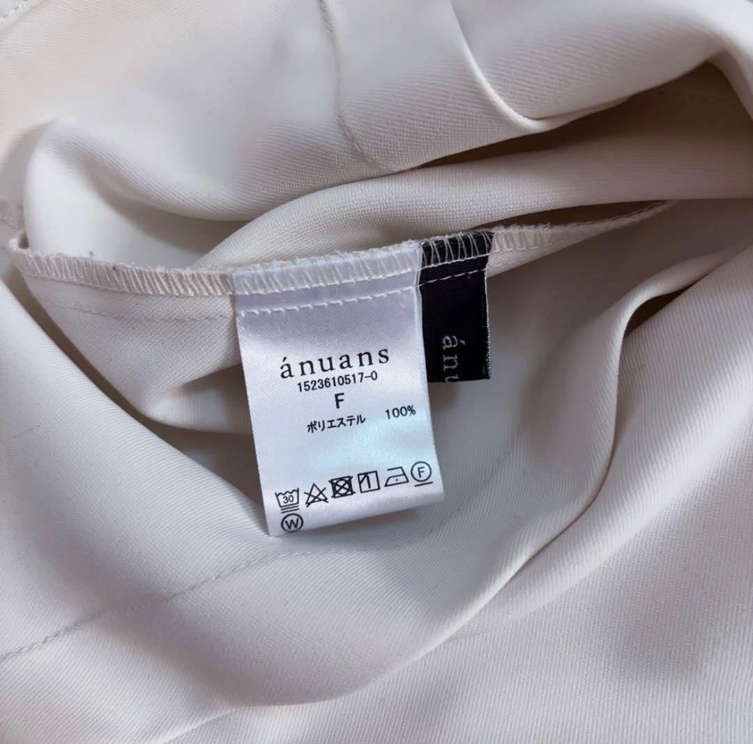 anuans スカーフドレープブラウス