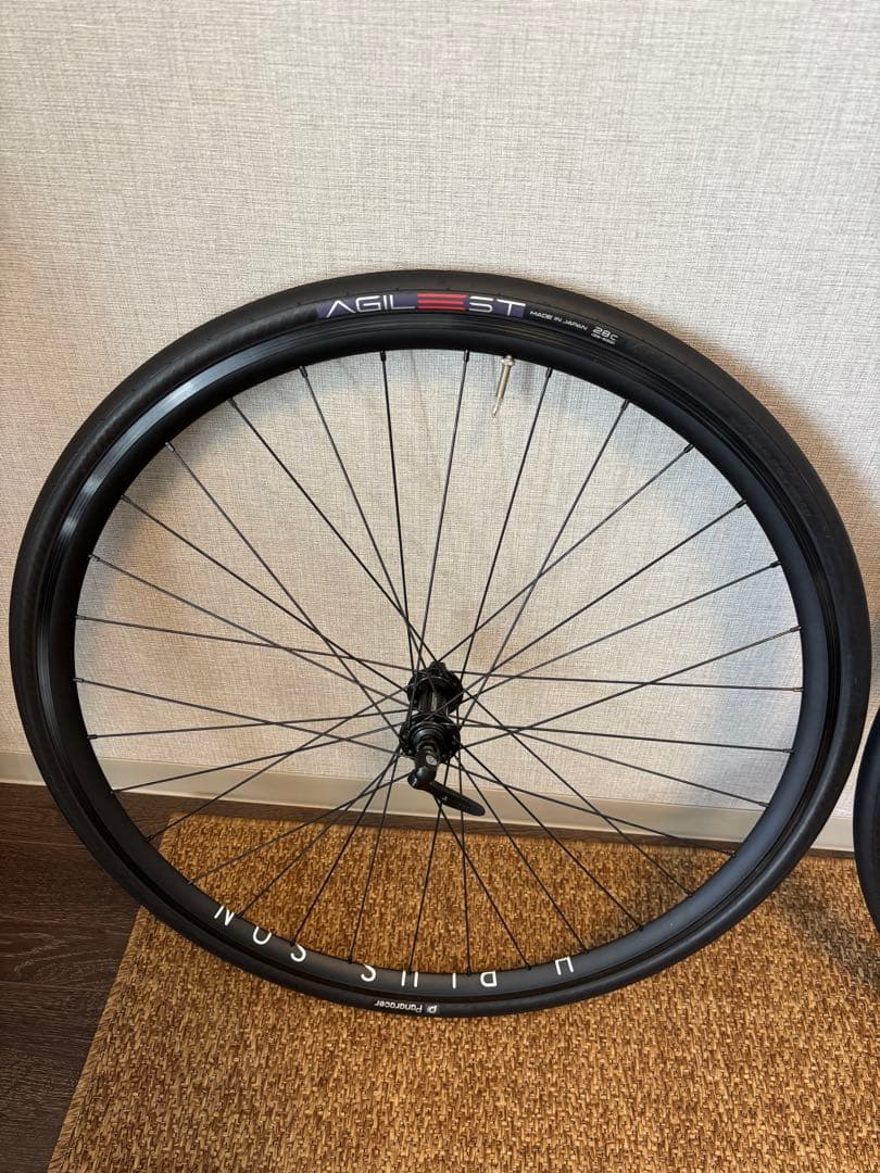 H PLUS SON クリンチャー 前後ホイールセット AGILEST 28c