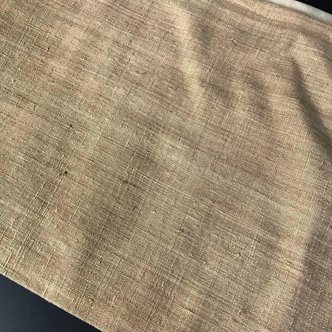 ZF-858 袋帯 洒落帯 紬 上質 正絹 太鼓柄 高級 逸品