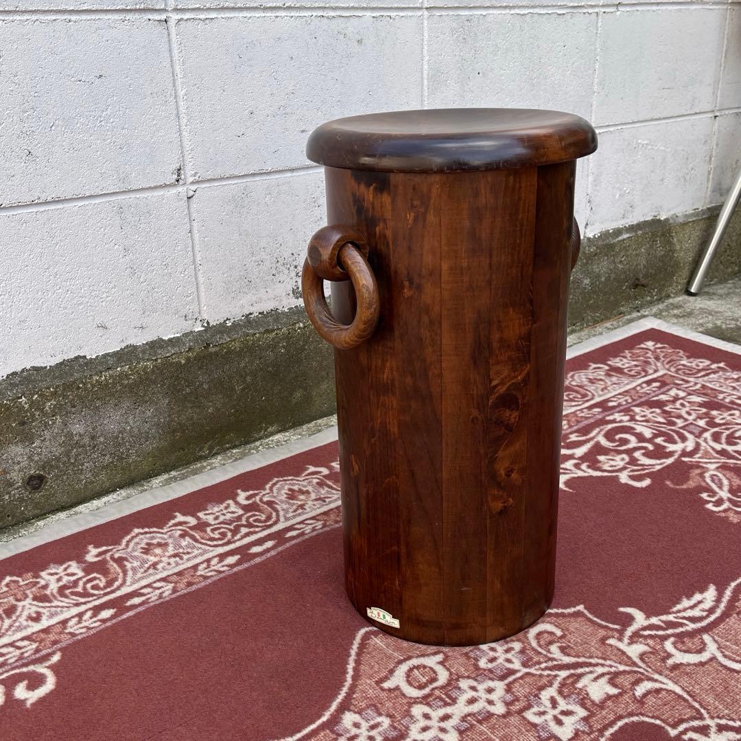 イタリア製◾️ Domain ドマン 木製無垢材 スツール 蓋付き収納 木製家具