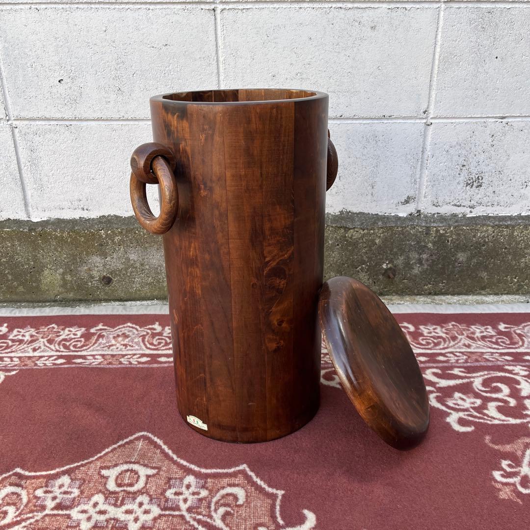 イタリア製◾️ Domain ドマン 木製無垢材 スツール 蓋付き収納 木製家具