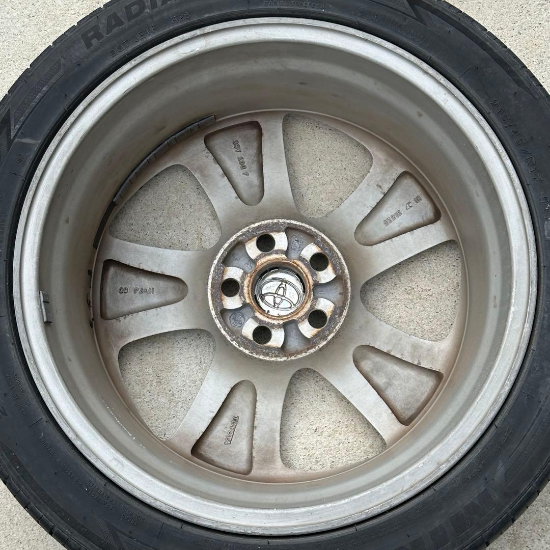 トヨタ 30プリウス Sツーリング 純正タイヤホイールセット 17インチ