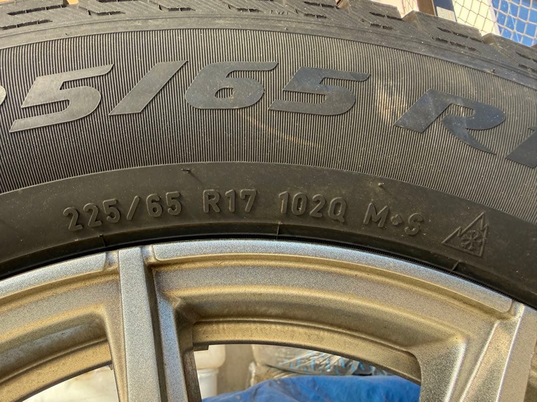 225/65R17 冬用タイヤ ホイール4本セット