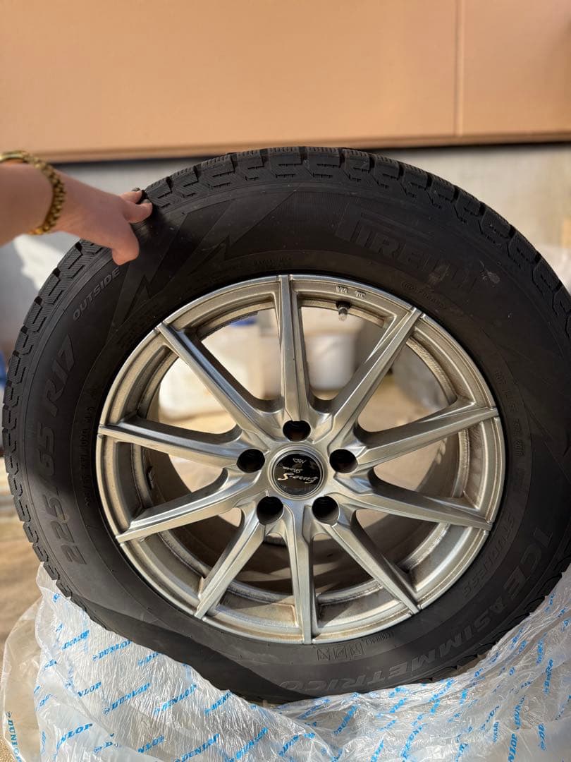 225/65R17 冬用タイヤ ホイール4本セット