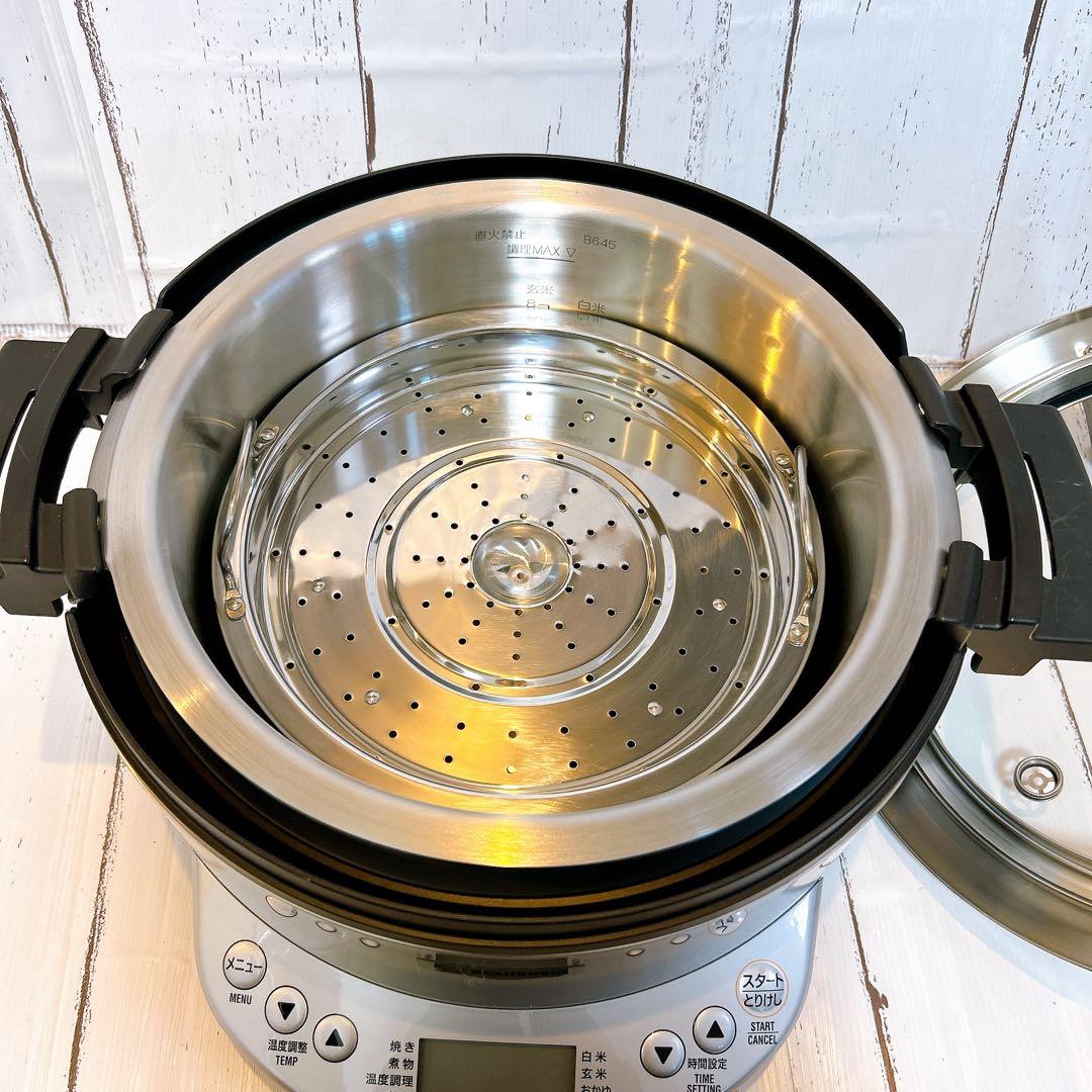 【ほぼ新品】象印 自動調理なべ EL-CA60型 HM メタリックグレー