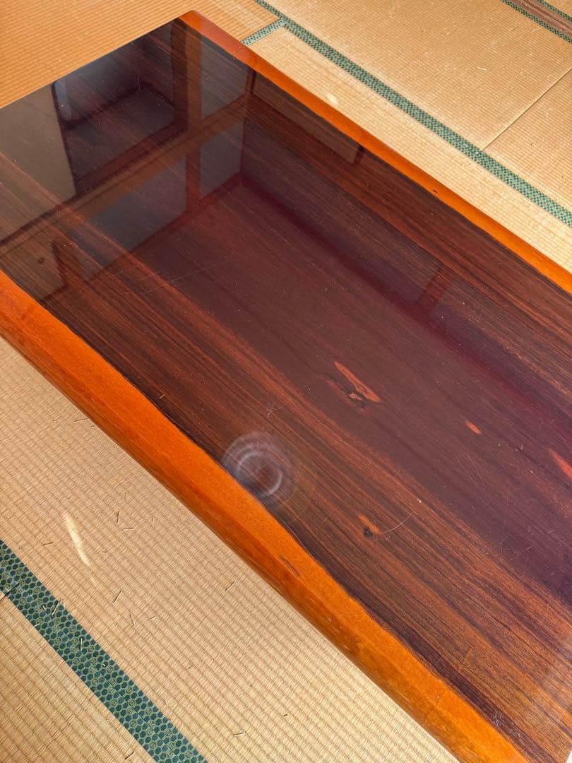 【引き取りok】座卓　高級テーブル　昭和レトロ　一枚板
